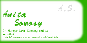 anita somosy business card